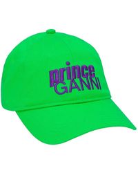 Ganni - X Prince Logo-Embroidered Baseball Cap - Lyst