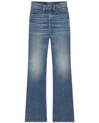 Saint Laurent - Clyde High-Rise Straight Jeans - Lyst