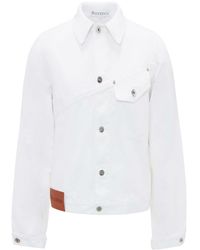 JW Anderson - Cropped Twisted Denim Jacket - Lyst