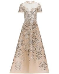 Elie Saab - Sequin-Embroidered Tulle Gown - Lyst