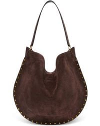 Isabel Marant - Stud-Embellished Suede Shoulder Bag - Lyst