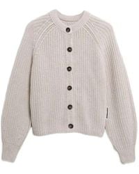 ARMEDANGELS - Rib-Knit Raglan-Sleeve Button-Up Cardigan - Lyst