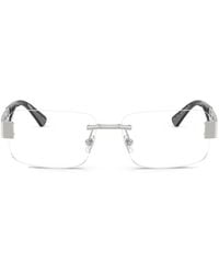 Versace - Brille Mit Eckigem Gestell - Lyst