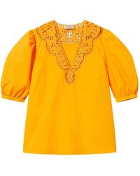 Twinset - Blouse À Broderie Anglaise - Lyst