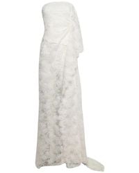 Christopher Esber - Floating Lace Strapless Gown - Lyst