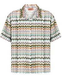 Missoni - Zigzag Short-Sleeve Shirt - Lyst