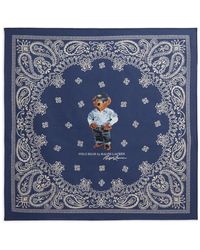 Polo Ralph Lauren - Paisley Bear Square Scarf - Lyst
