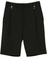 Elisabetta Franchi - Cool Wool Bermuda Shorts - Lyst
