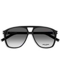 Saint Laurent - Sl 596 Dune Oversized Pilot-Frame Sunglasses - Lyst