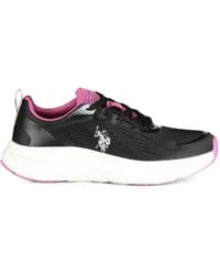 U.S. POLO ASSN. - Logo-Print Panelled Sneakers - Lyst