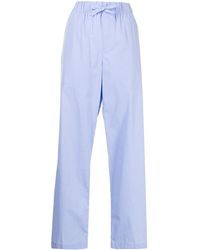 Tekla Poplin Pajama Pants - Blue