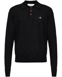 Vivienne Westwood - Mark Orb-Logo Embroidered Polo Shirt - Lyst