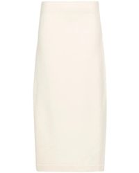 Jil Sander - Asymmetric Wool Midi Skirt - Lyst