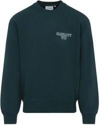 Carhartt - Felpa Girocollo Con Logo Ricamato - Lyst