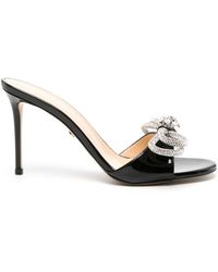 Mach & Mach - Double-bow Patent-leather Mules - Lyst