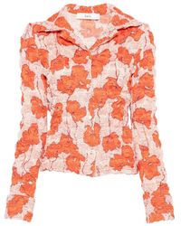 Séfr - Erin Crinkled Floral Shirt - Lyst