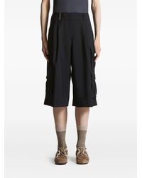 Peserico - Pleated Cargo Knee-Lenght Shorts - Lyst