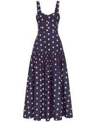 Nicholas - Valeria Polka-Dot Midi Dress - Lyst