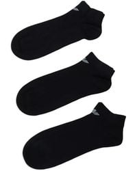 Emporio Armani - Logo Socks (Set Of Three) - Lyst