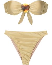 Adriana Degreas - Shell-appliqué High-waist Bikini Set - Lyst