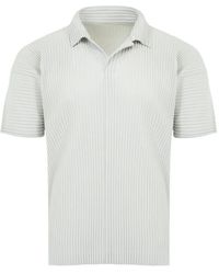 Issey Miyake - Polo À Effet Plissé - Lyst