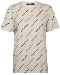 KARL LAGERFELD - Logo-Print T-Shirt - Lyst