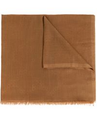 Ferragamo - Gancini-Monogram Frayed Scarf - Lyst