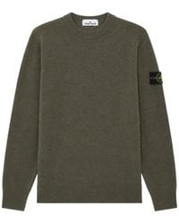 Stone Island - Compass Patch Crew-Neck Sweater - Lyst