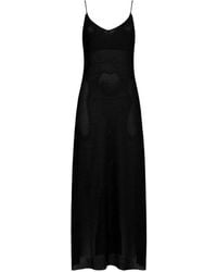 Pin-Up Stars - Long Crochet Knit Spaghetti-Strap Dress - Lyst