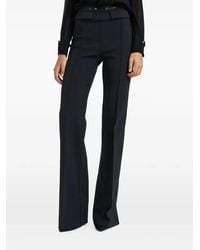 Elisabetta Franchi - Logo-Plaque Flared Trousers - Lyst