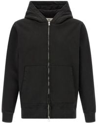 Riviera - Brushed Cotton-Zip Hoodie - Lyst
