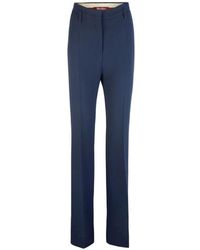 Max Mara - Belt-Loop Button-Fastening Tailored Trousers - Lyst