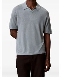 Calvin Klein - Linen-Blend Polo Shirt - Lyst