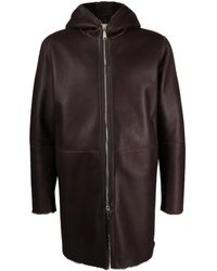 Tagliatore - Wilson Ledermantel Mit Kapuze - Lyst