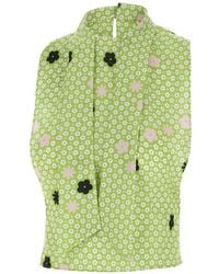 MM6 by Maison Margiela - Floral Print Scarf Top - Lyst