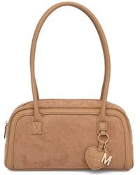 Morgan - Borsa Tote Effetto Pelle Scamosciata Con Ciondolo A Cuore - Lyst