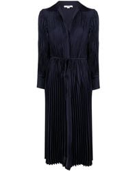 Vince - Long-Sleeve Pleated Shirtdress - Lyst