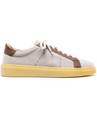 Eleventy - Panelled Canvas Sneakers - Lyst