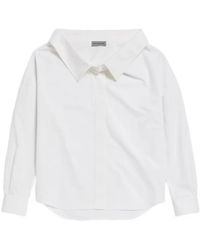 Balenciaga - Stola Concealed-Button Shirt - Lyst
