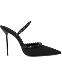 Paris Texas - Lidia Crystal-Embellished Pointed Mules - Lyst