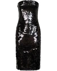 Alex Perry - Sequin-Embellished Strapless Dress - Lyst
