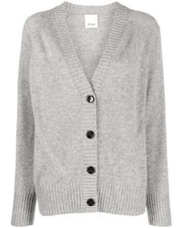 Allude - V-neck Cashmere Cardigan - Lyst