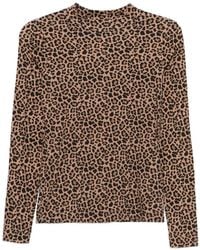 Marc Cain - Leopard-Print Long-Sleeve Top - Lyst