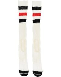 DSquared² - Striped Ribbed Socks - Lyst