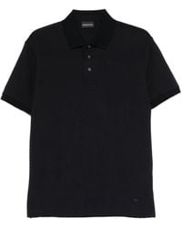 Emporio Armani - Logo Cotton Polo Shirt - Lyst
