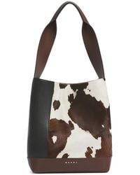 Marni - Pod 2.0 Cow-Print Shoulder Bag - Lyst