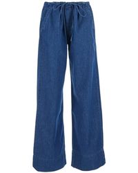 ICON DENIM - Drawstring Wide-Leg Jeans - Lyst