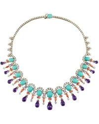 Anabela Chan - 18K Vermeil Imperail Tutti Frutti Multi-Stone Necklace - Lyst