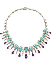 Anabela Chan - 18K Vermeil Imperail Tutti Frutti Multi-Stone Necklace - Lyst