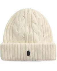 Woolrich - Beanie Mit Zopfmuster - Lyst
